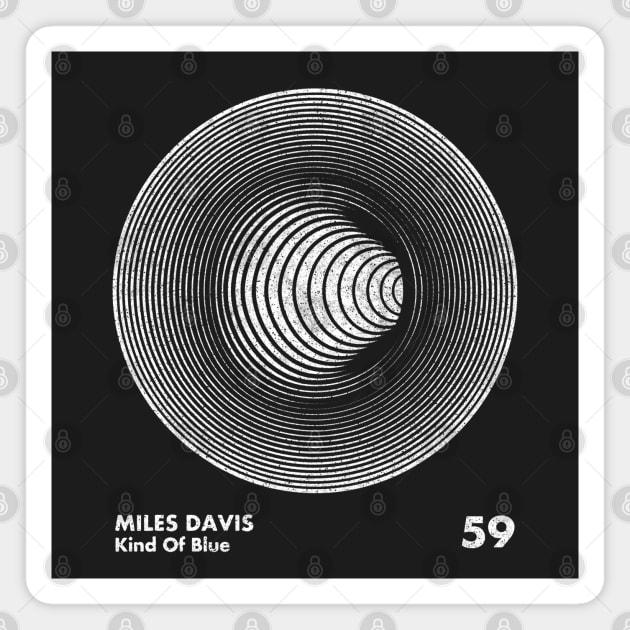 Miles Davis / Giant Steps / Minimal Graphic Design Tribute Magnet by saudade